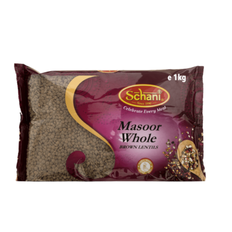 Schani brown lentils (masoor whole) 1kg