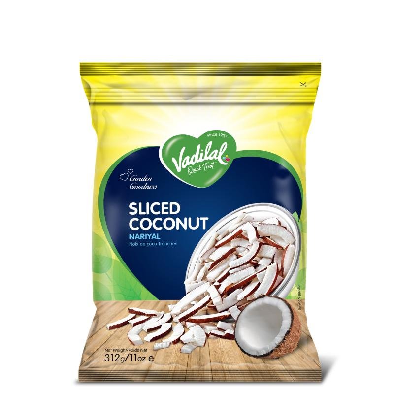 Vadilal coconut slices 312 gm