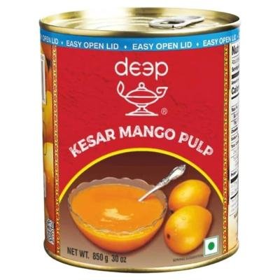 Deep canned mango pulp kesar 850g