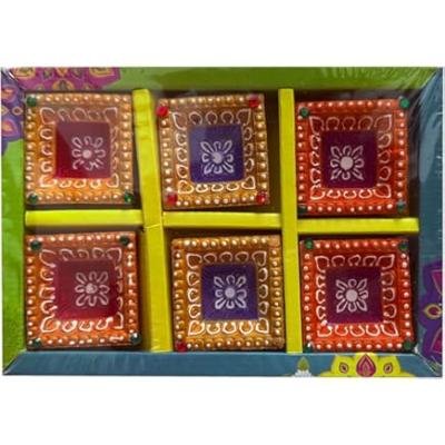 Diya square small 6*1