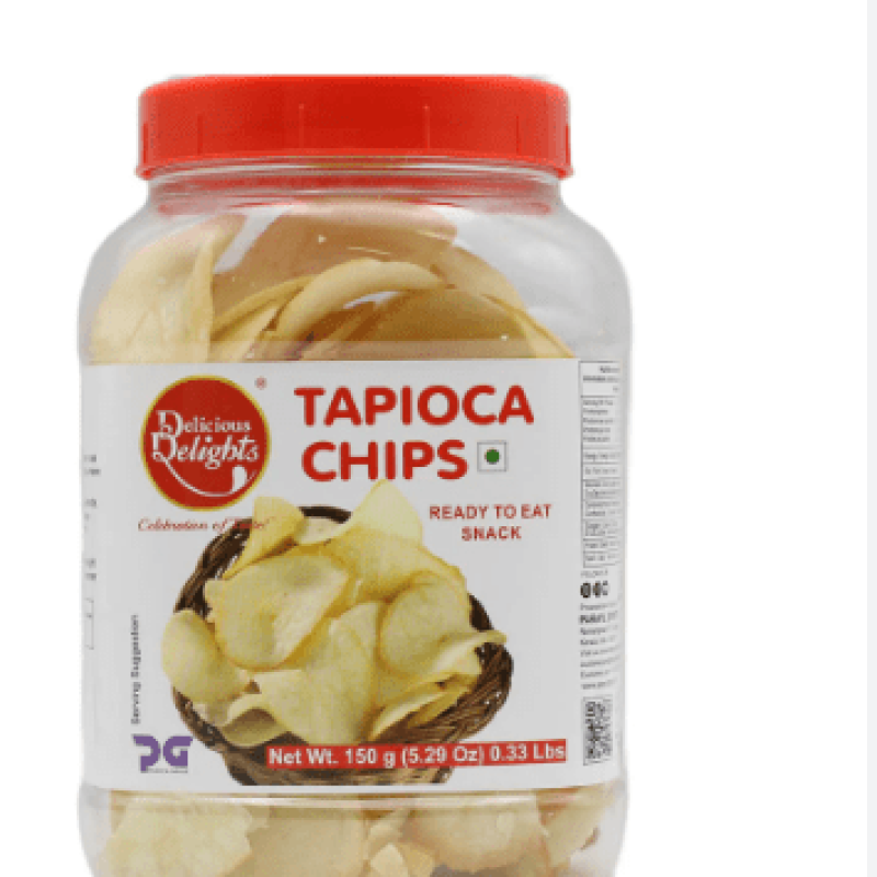 Tapioca chips spiced btl 150g