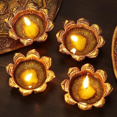 Diya design big golden 4*1