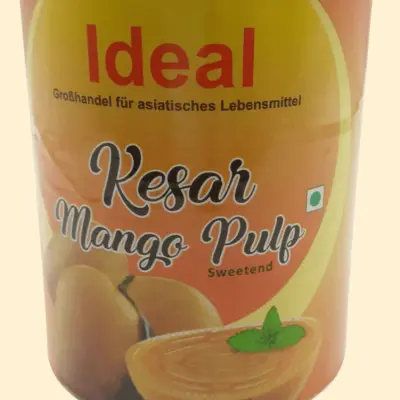 Ideal canned mango pulp kesar 850gr