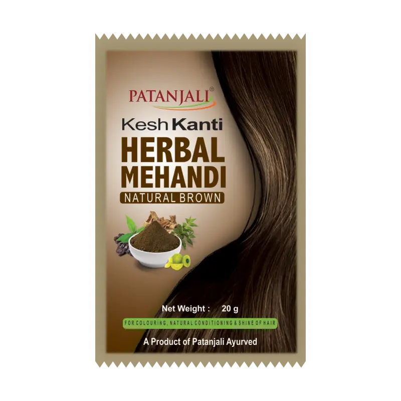 Patanjali brown natural mehandi kesh kanti herbal 20 gr